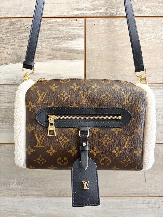 Source Unknown Handbags - Louis Vuitton Teddy Mitt Monogram Shearling Bag